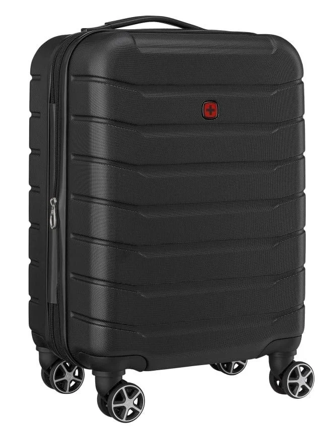 Wenger 56 Vaiana 56 Cm Small 4-Double Wheeled Hardside Expandable Cabin Luggage Trolley - Black  | Best Price UAE